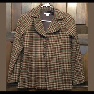 Pendleton Women's Wool Plaid Blazer Jacket Size 4